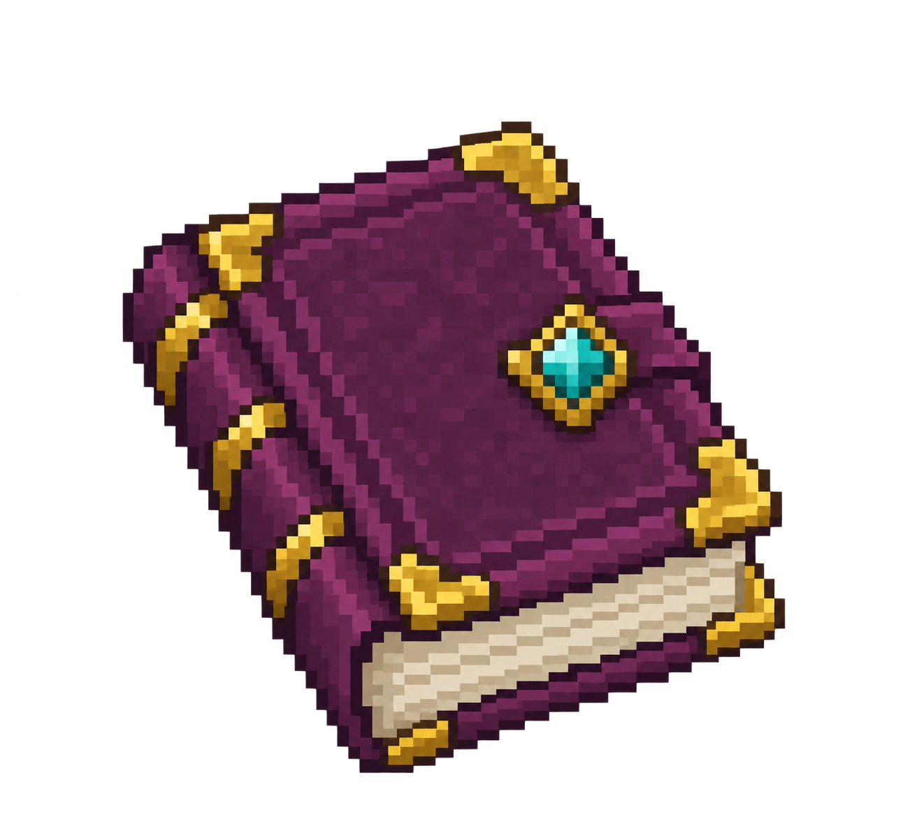 Spellbook pixel journal sprite